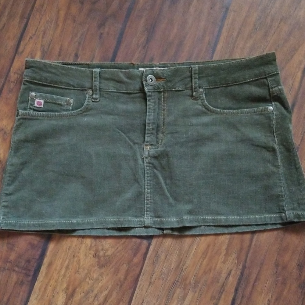 Juniors corduroy mini skirt